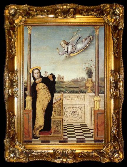 framed  Carlo di Braccesco The Annunciation, ta009-2